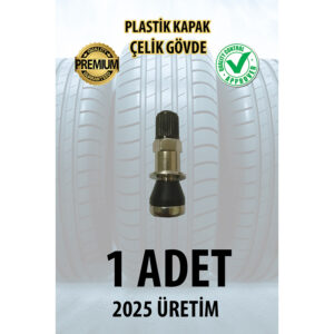 Siyah Plastik Kapaklı Çelik Sibop 1 Adet